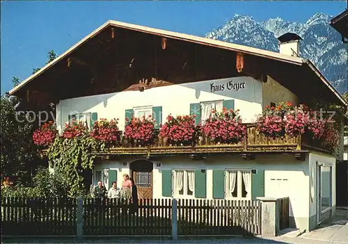 Garmisch Partenkirchen Haus Geyer Ostler Kat. Garmisch Partenkirchen