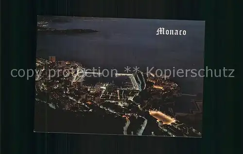 Monaco Panorama bei Nacht Kat. Monaco