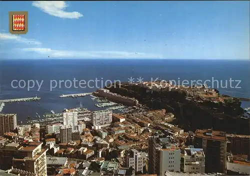 Monaco Vue generale du Port et du Rocher Kat. Monaco