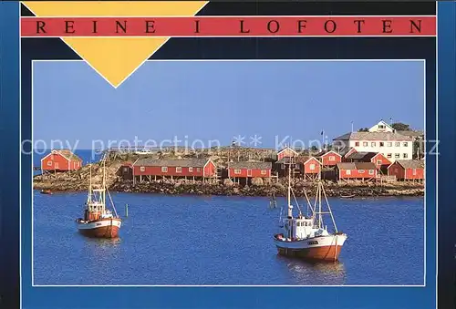 Reine Lofoten Teilansicht Fischkutter