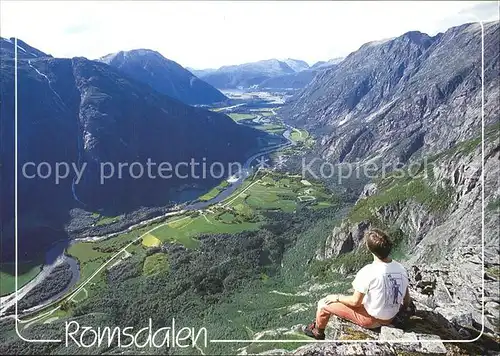 Romsdalen Andalsnes i bakgrunnen Kat. Norwegen