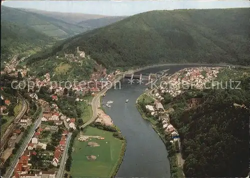 Hirschhorn Neckar Luftaufnahme Staustufe Kat. Hirschhorn (Neckar)