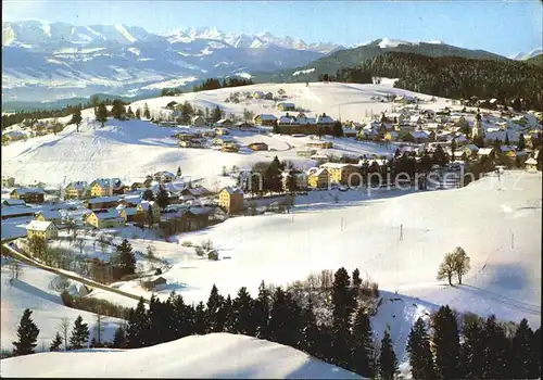 Scheidegg Allgaeu Winter Luftaufnahme Kurort Ansicht Kat. Scheidegg