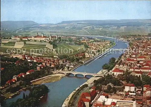 Wuerzburg Luftaufnahme Kat. Wuerzburg