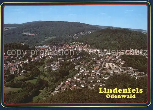 Lindenfels Odenwald Luftaufnahme Ansicht Kat. Lindenfels