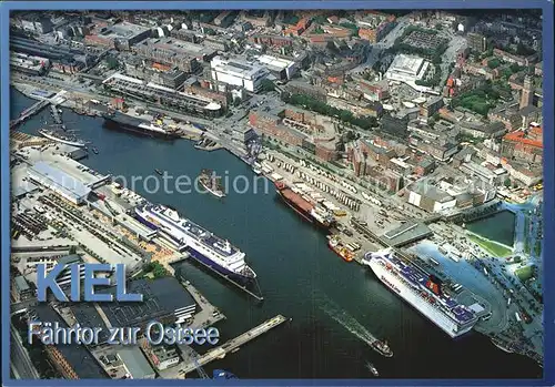 Kiel Luftaufnahme City Schwedenkai Norwegenkai Kat. Kiel