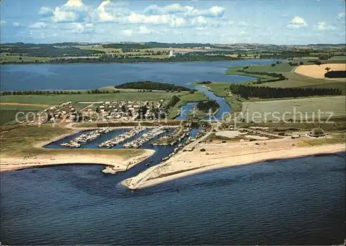 Hohwacht Ostseebad JachLuftaufnahmethafen Lippe Hohwachter Bucht  Kat. Hohwacht (Ostsee)