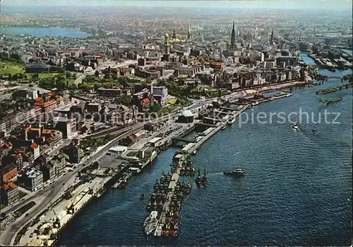 Hamburg Hafen StaLuftaufnahmedt  Kat. Hamburg