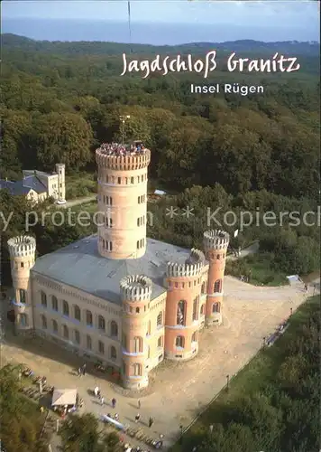 Granitz Ruegen Jagdschloss Luftaufnahme