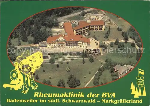 Badenweiler Rheumaklinik der BVA Luftaufnahme Kat. Badenweiler