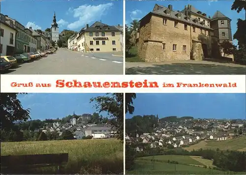 Schauenstein Frankenwald Panoramen Ortsansichten Kat. Schauenstein