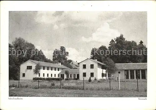 Kronach Oberfranken Schullandheim Kat. Kronach