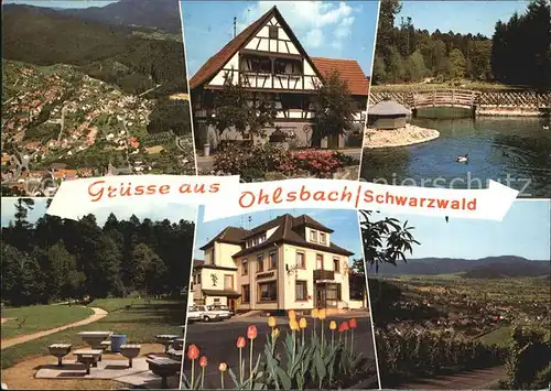 Ohlsbach Panorama Ortsansichten Kat. Ohlsbach Kinzigtal