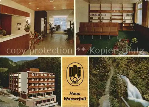 Oppenau Haus Wasserfall DPG Kat. Oppenau Schwarzwald