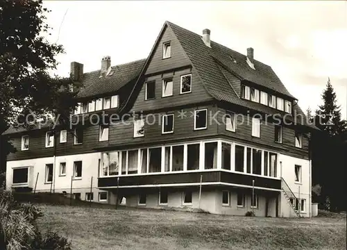 Hahnenklee Bockswiese Harz Evangelisches Muettergenesungsheim Haus Tannenhof Kat. Goslar