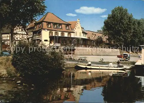 Seligenstadt Hessen Hotel Restaurant Mainterrasse Kat. Seligenstadt