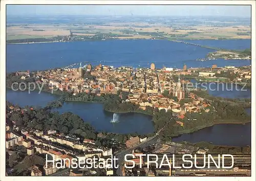 Stralsund Mecklenburg Vorpommern Luftaufnahme Hansestadt Ostsee Kat. Stralsund