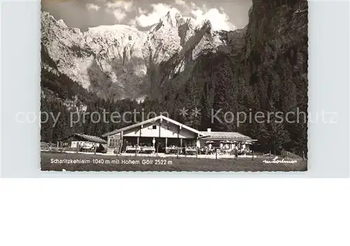 Berchtesgaden Scharitzkehlalm mit Hohem Goell Berchtesgadener Alpen Kat. Berchtesgaden