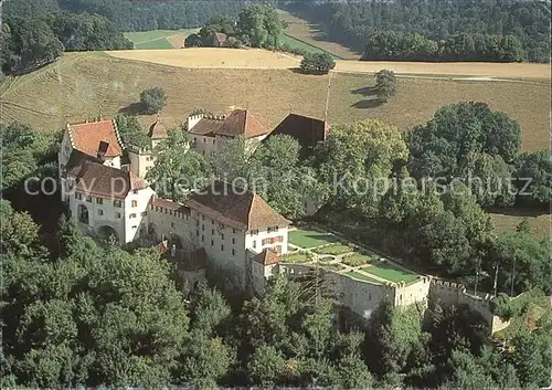 Lenzburg AG Fliegeraufnahme Schloss
