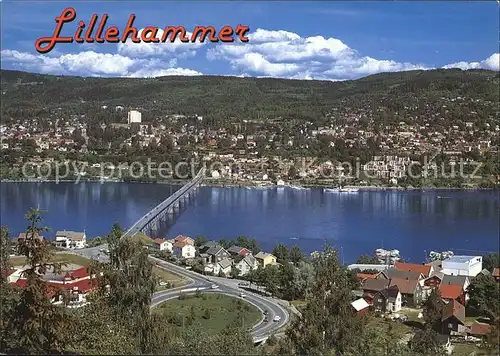 Lillehammer OL byen ved Mjosa Kat. Lillehammer