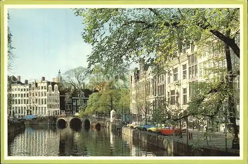 Amsterdam Niederlande Alte Giebel auf dem Herengracht Kat. Amsterdam