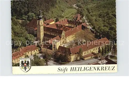 Heiligenkreuz Niederoesterreich Stift Heiligenkreuz im Wienerwald Fliegeraufnahme Kat. Heiligenkreuz