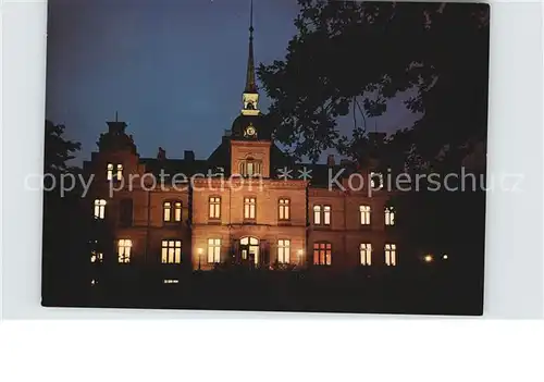 Schoenhagen Brodersby Ferienzentrum Schloss Schoenhagen Appartement Hotel Nachtaufnahme Kat. Brodersby Schlei
