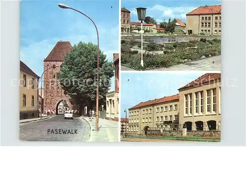 Pasewalk Mecklenburg Vorpommern Prenzlauer Tor Thaelmann Platz Rat des Kreises Kat. Pasewalk