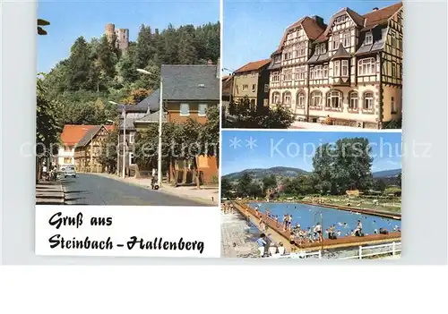 Steinbach Hallenberg Hallenburg FDGB Erholungsheim Fortschritt Schwimmbad
