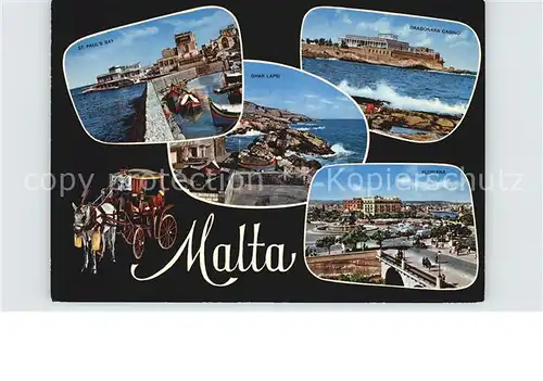 Malta St Pauls Bay Ghar Lapsi Dragonara Casino Floriana Kat. Malta