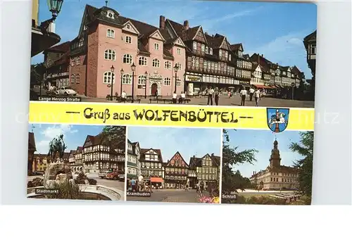 Wolfenbuettel Lange Herzog Str Stadmarkt Krambuden Schloss Kat. Wolfenbuettel