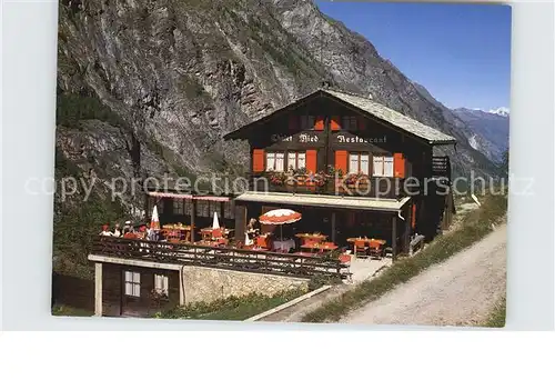 Zermatt VS Restaurant Chalet Ried Berggaststaette Kat. Zermatt