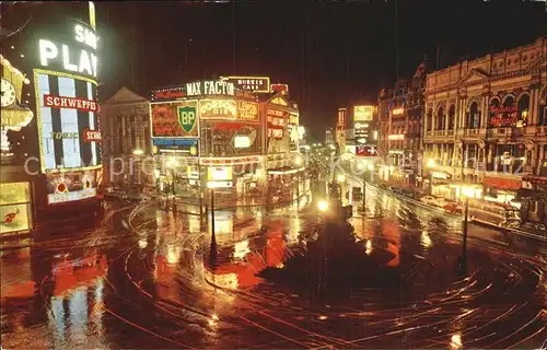 London Piccadilly bei Nacht Kat. City of London