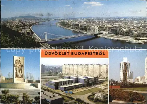 Budapest Fliegeraufnahme Denkmal Siedlung  Kat. Budapest