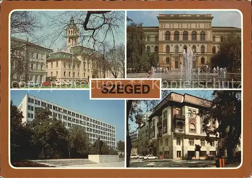 Szeged Stadtansichten  Kat. Szeged