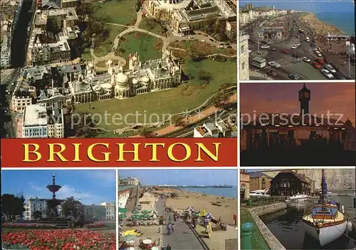 Brighton East Sussex Fliegeraufnahme Strand  Kat. 