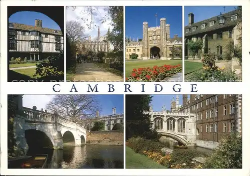 Cambridge Cambridgeshire Bridge of Sighs Queens Clare Bridge 