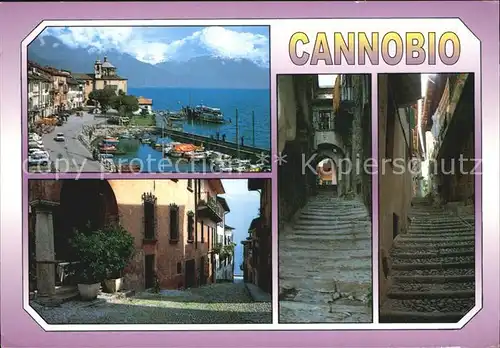 Cannobio Lago Maggiore Gasse Hafen Kat. Italien