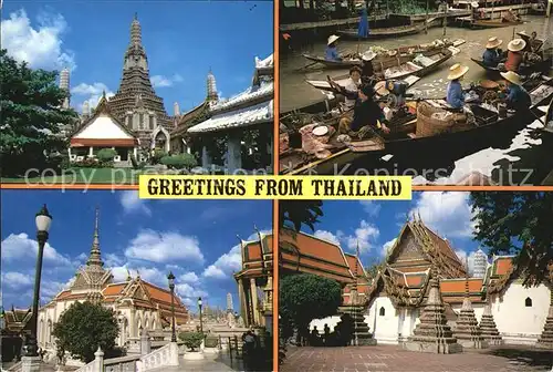 Thailand Temple of Dawn Floating Market Wat Pho Kat. Thailand