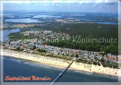 Bansin Ostseebad Fliegeraufnahme Kat. Heringsdorf