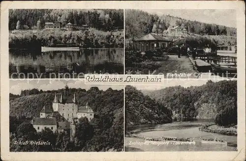 Mittweida Waldhaus Lauenhain Bootsstation Schloss Kriebstein Zschopau Talsperre Kat. Mittweida