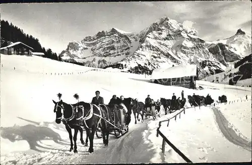 Adelboden Schlittenfhrt Grosslohner Kat. Adelboden