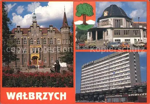 Walbrzych Waldenburg Fliegeraufnahme Hotel Sudety Kat. Waldenburg Niederschlesien