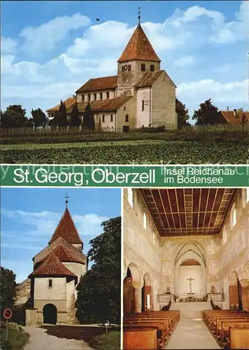 Oberzell Reichenau St.Georg Kirche Kat. Reichenau Bodensee
