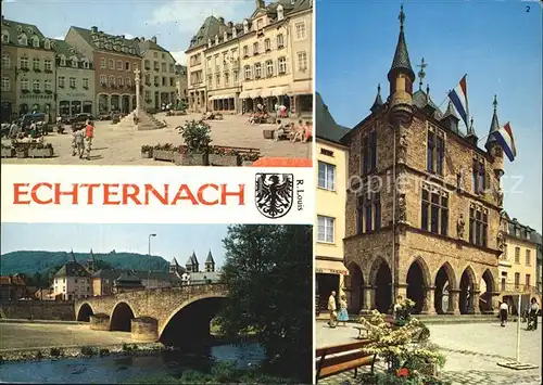 Echternach Marktplatz Denzelt  Kat. Luxemburg