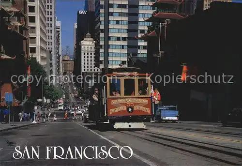 San Francisco California Cable Car Kat. San Francisco