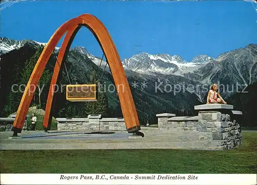 Rogers Pass British Columbia Summit Dedication Site Kat. Victoria
