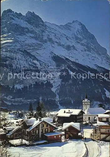 Grindelwald Dorfpartie mit Eiger Kat. Grindelwald