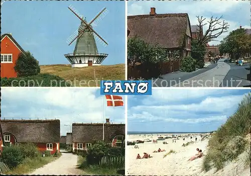 Fano Nordby Windmuehle Dorfmotive Strand / Fano Insel /