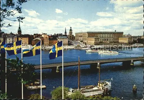 Stockholm Kungliga Slottet och Stroembron Kat. Stockholm